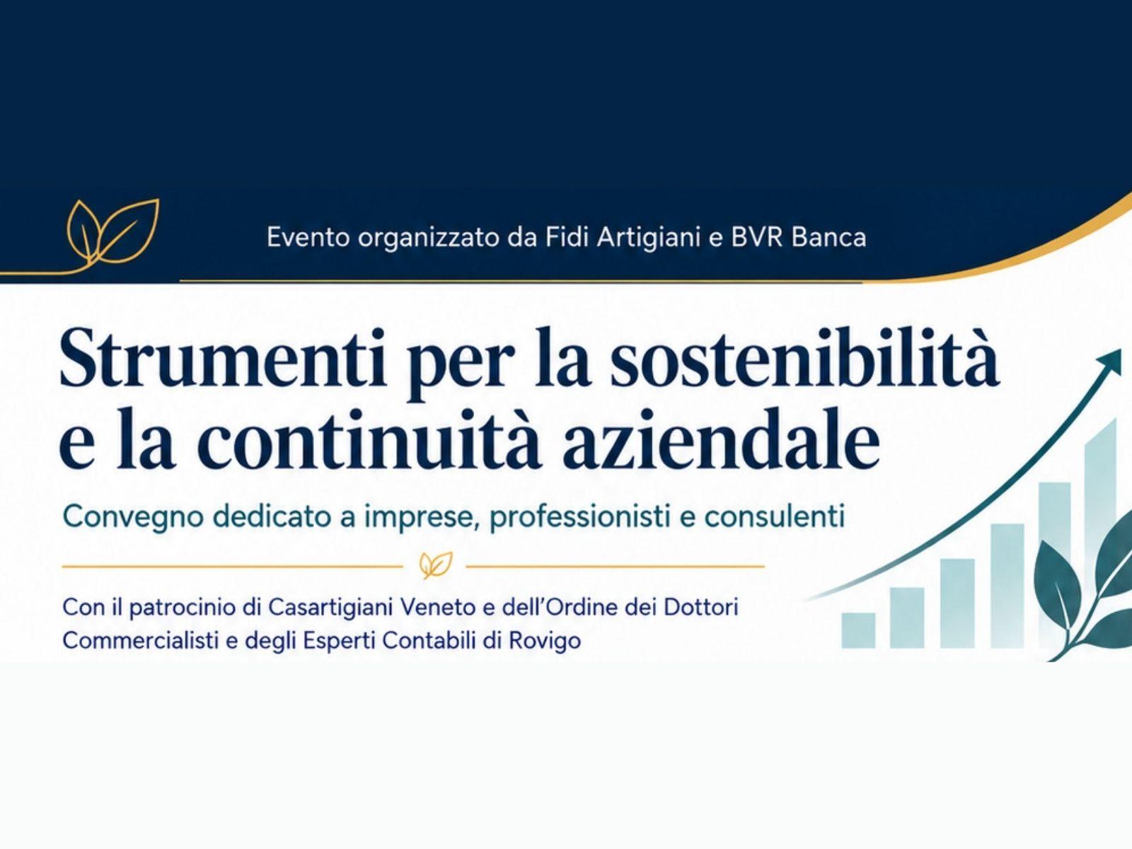 Strumenti per la sostenibilità e la continuità aziendale: il 7 ottobre convegno a Rovigo